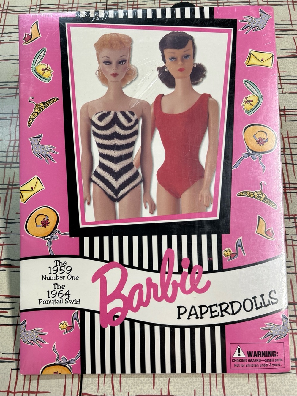 Barbie Paperdolls 1959 Number One & 1964 Ponytail Swirl New Sealed